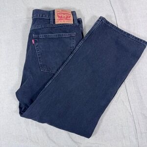 Levi's 565 '97 Loose Fit Straight Jeans Mens 38x30 Black Baggy 90s Cut Denim